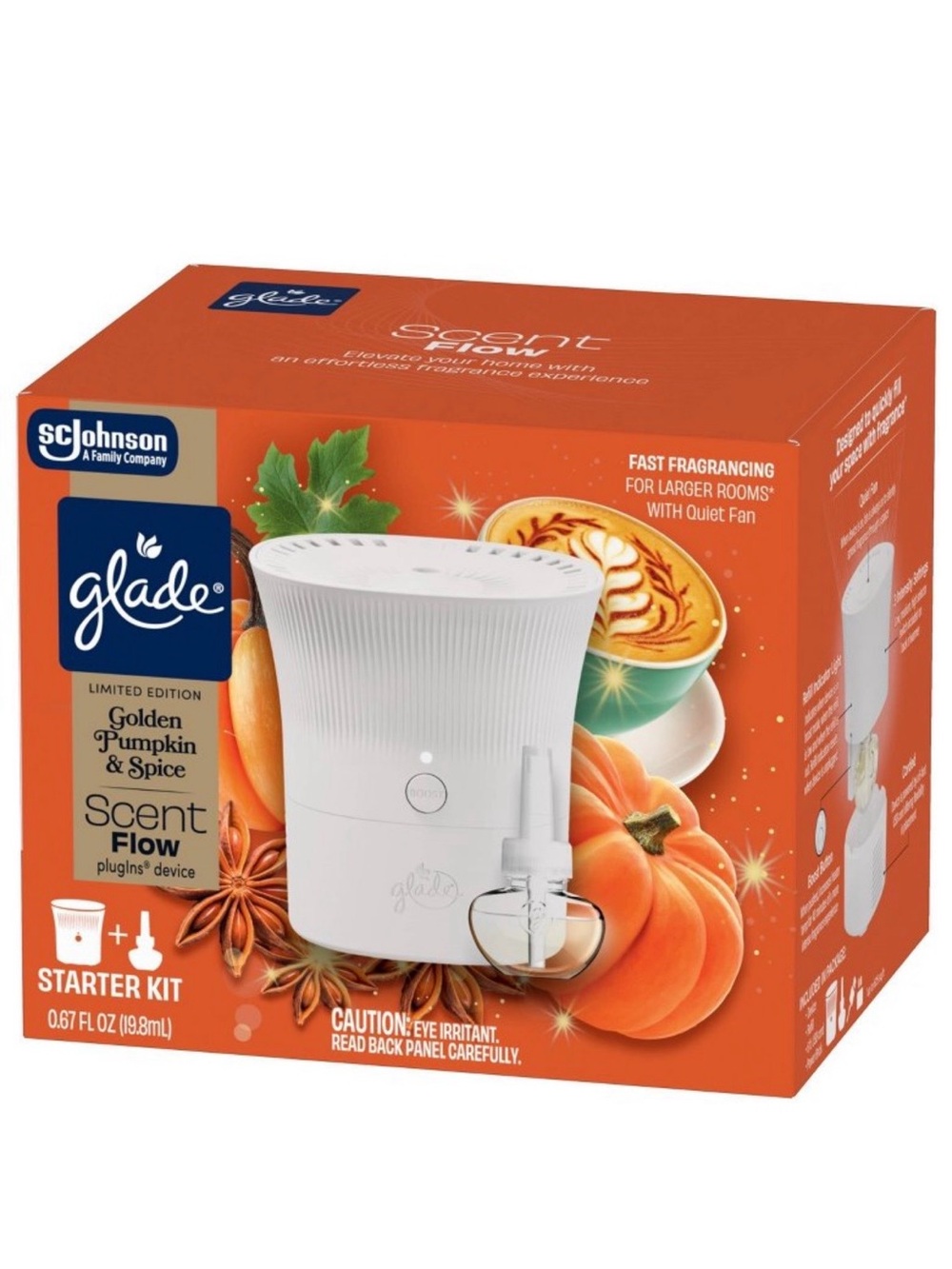 Glade Limited Edition Golden Pumpkin & Spice Scent Flow Warmer
